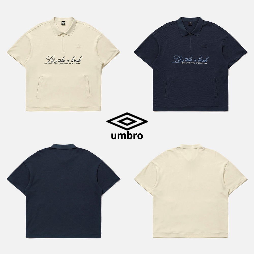 【UMBRO】 ★ Late Checkout Waffle S/S Collar Sweatshirt ★