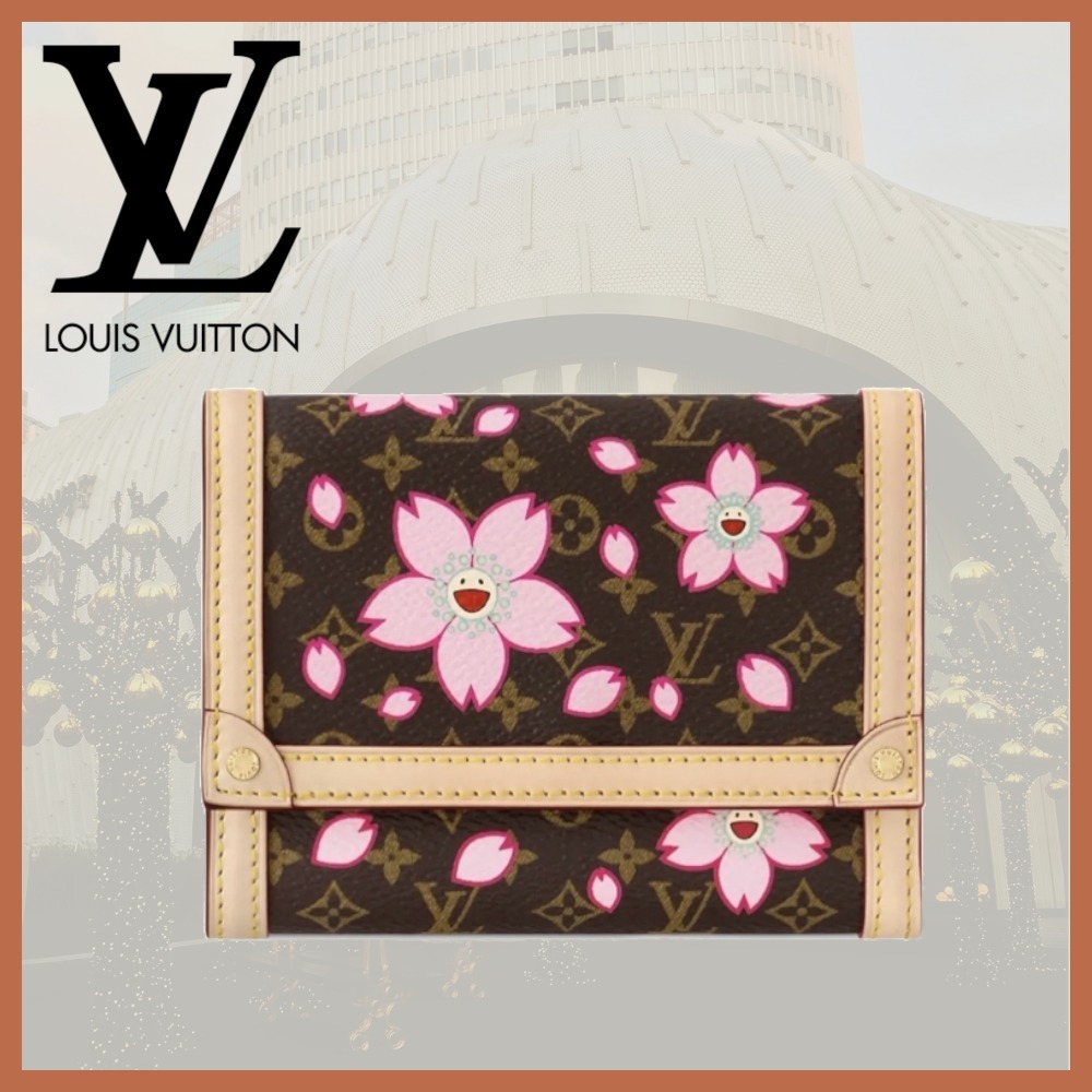 【モノグラム＆桜がキュート♡】LV 村上隆コラボ 財布