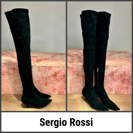 セルジオロッシ Sergio Rossi ロングブーツ 黒 35