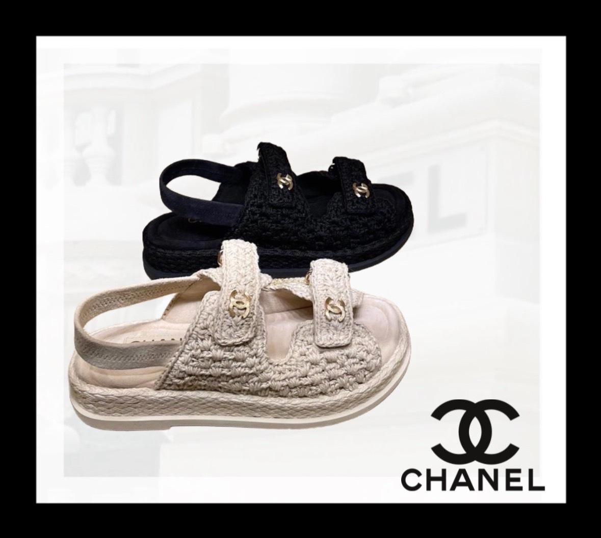 CHANEL☆２５SS 限定デザイン サンダル ココマーク