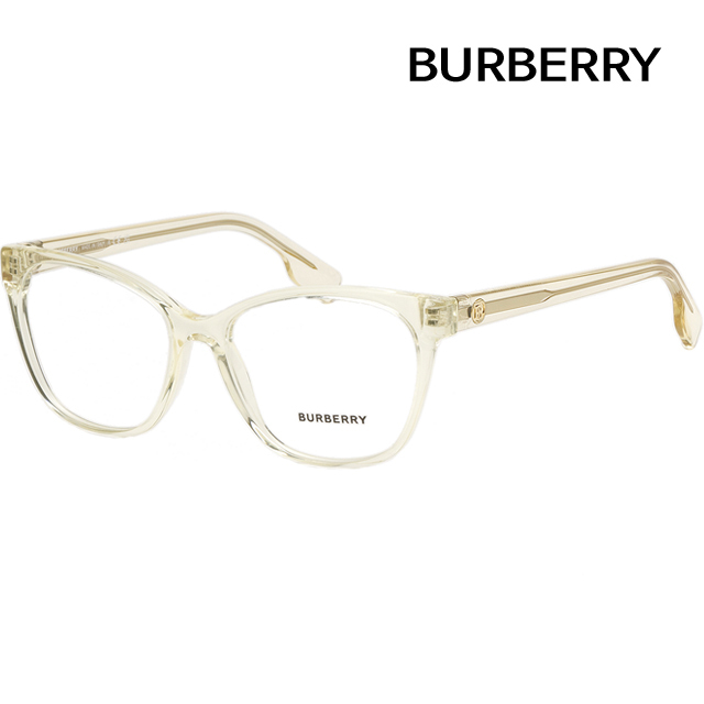 メガネ Burberry BE2345 3852 Clear Yellow Cat-Eye Frame
