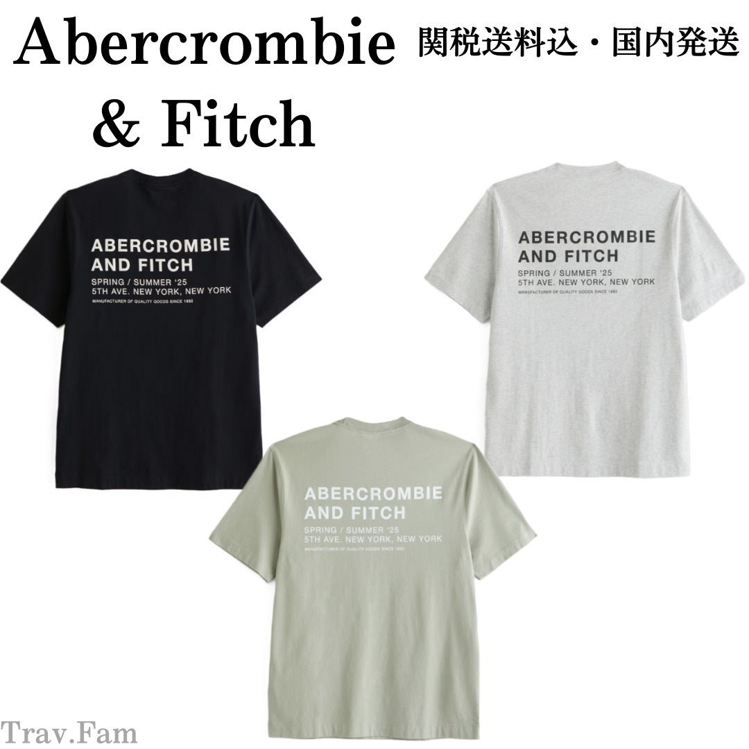 【Abercrombie & Fitch】ポリッシュ ロゴ Tシャツ 関税送料込