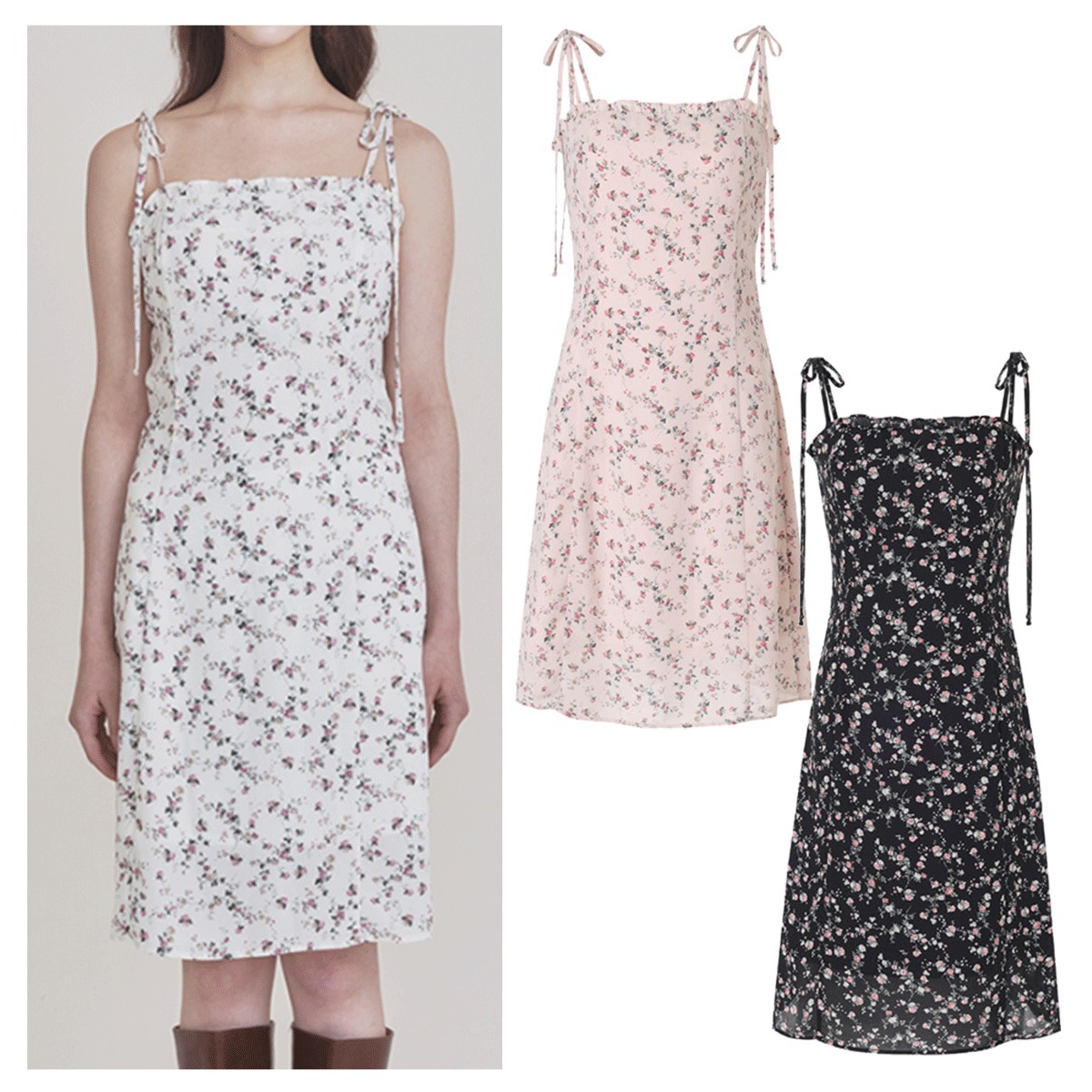 ワンピース Not your rose Frill midi dress 5BNY669