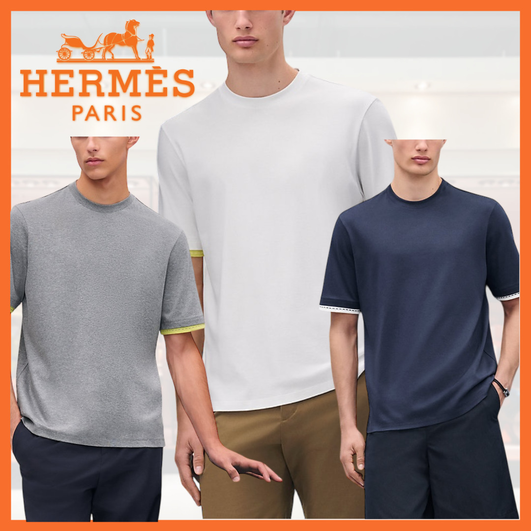 ★オシャレな袖★HERMES サドルステッチ Tシャツ