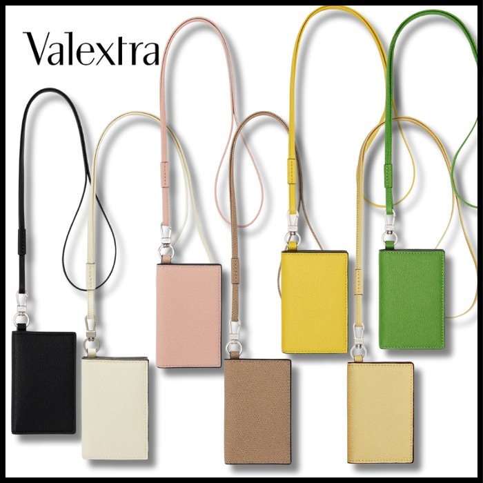 【すぐにお届け！】Valextra ストラップ付 カードケース