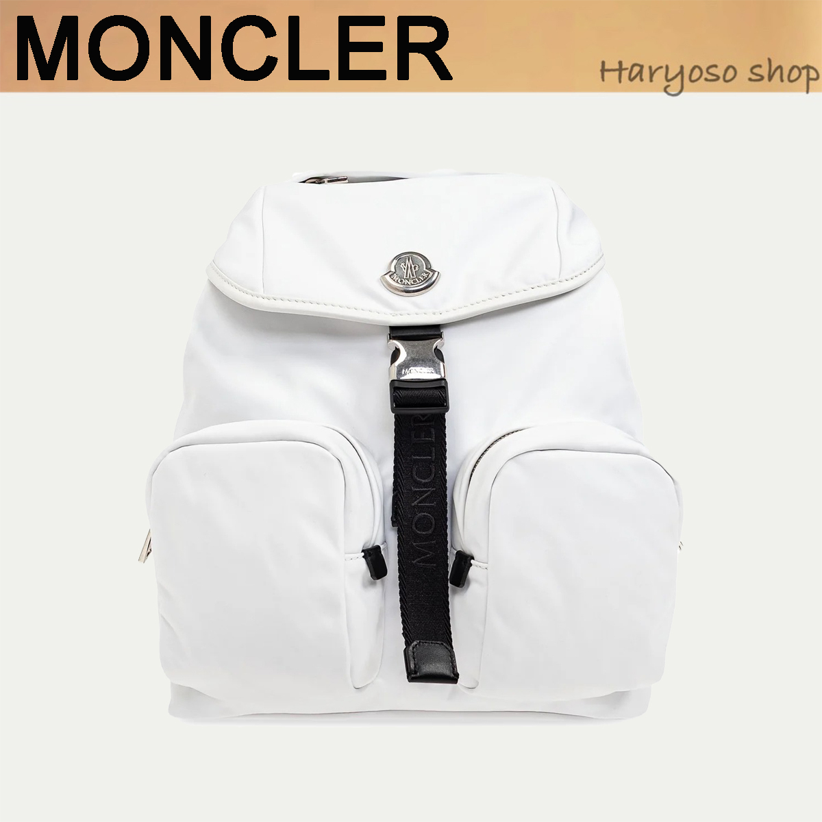 VIP価格☆Moncler☆ロゴパッチポケットディテールバックパック