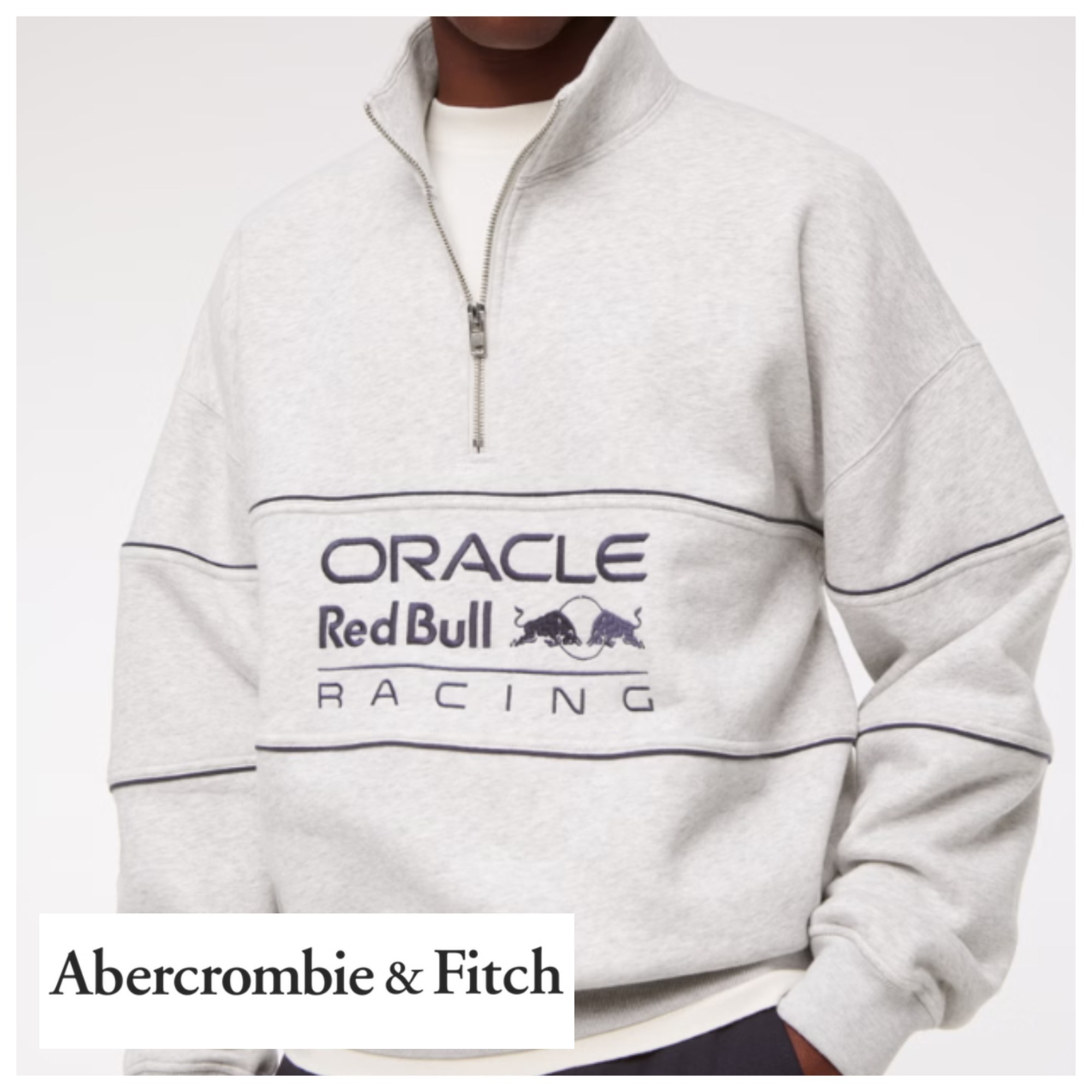 ★Abercrombie & Fitch★Oracle Red Bull Racingハーフジップ
