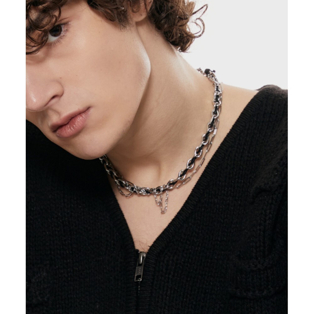 ネックレス・ペンダント ROMANTINUER SN106 NECKLACE R BLACK STRING CHAIN