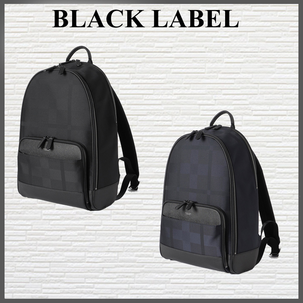 【上品で洗練された雰囲気】BLACK シャドーチェックバックパック