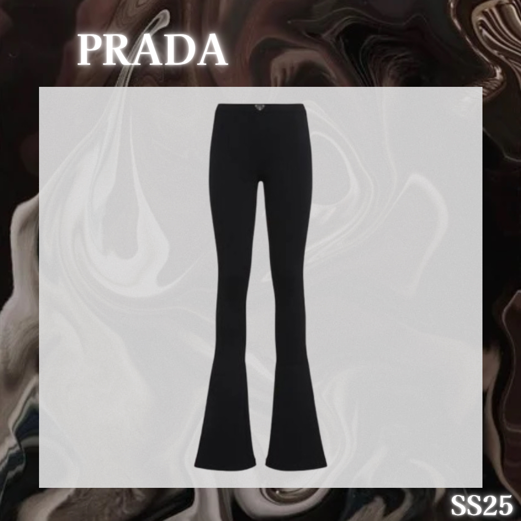 PRADA RIBBED KNIT LEGGINGS SS25【新作】注目商品