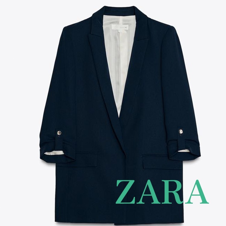 【ZARA】ロールアップスリーブブレザー  2226/518/401