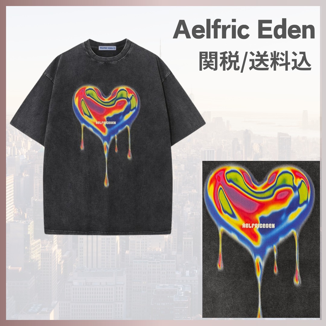 【Aelfric Eden】サーマル ハート プリント Tシャツ☆送関込