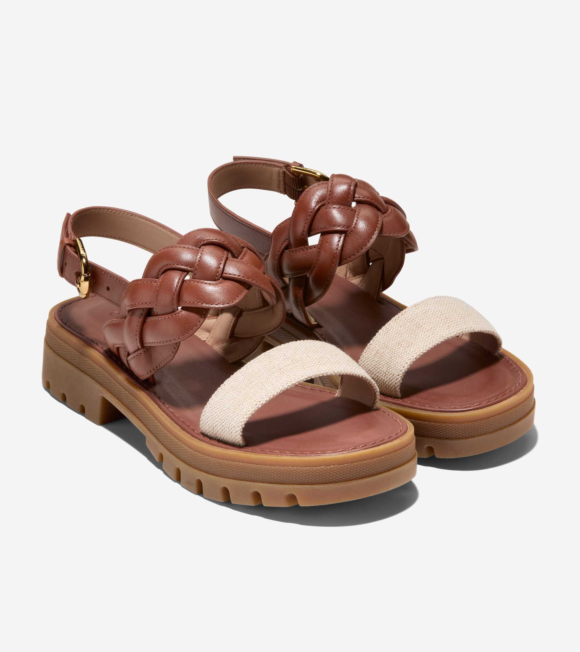 セール☆COLE HAAN クレシダ ラグ サンダル（ブラウン）