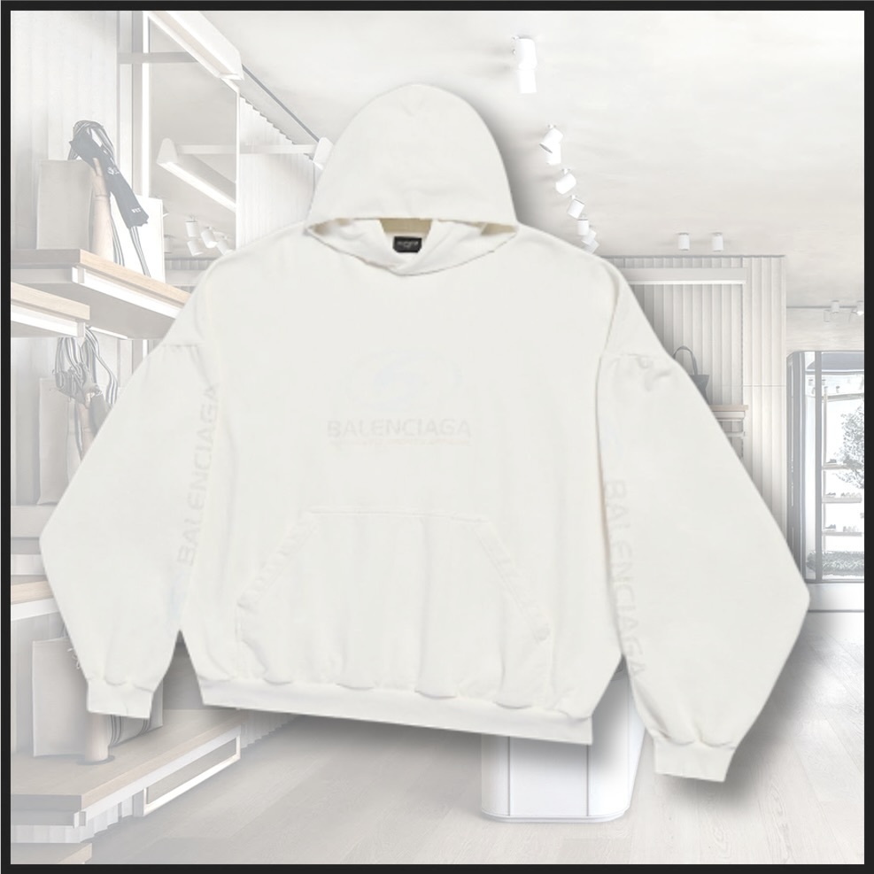 直営店☆BALENCIAGA☆ オーバーサイズ Surfer ラウンド フーディ