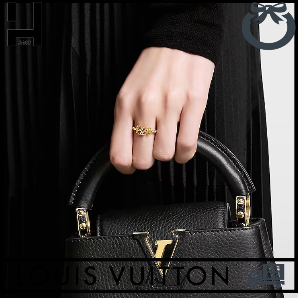 [SALE]ヴィトン Vuitton リング・LV アイコニック ゴールド