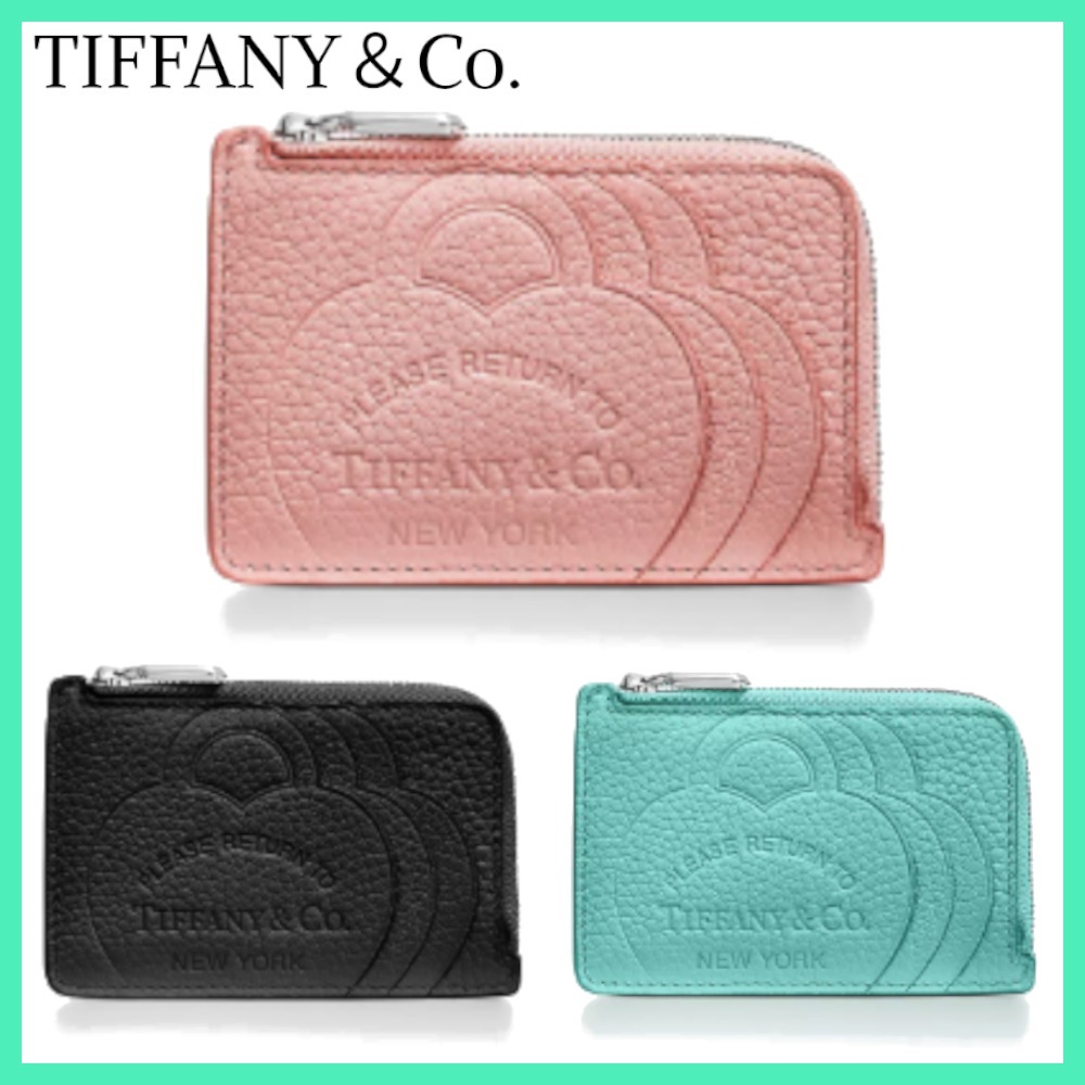 【実用的で使いやすい☆】Tiffany&Co ジップ カード ケース 4色