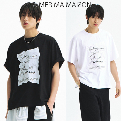 ラメルマメゾン正規品★25SS★WRINKLE PAPER T