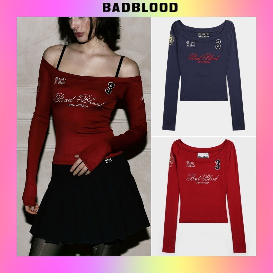 【BADBLOOD】25SS★ Saint Blood Off-Shoulder Top