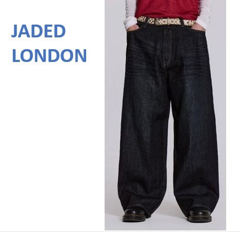デニム・ジーパン JADED LONDON Creased Indigo XL Colossus Jeans