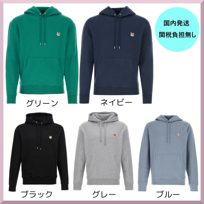 【国内発送】MAISON KITSUNE フォックス ヘッドパッチ パーカー