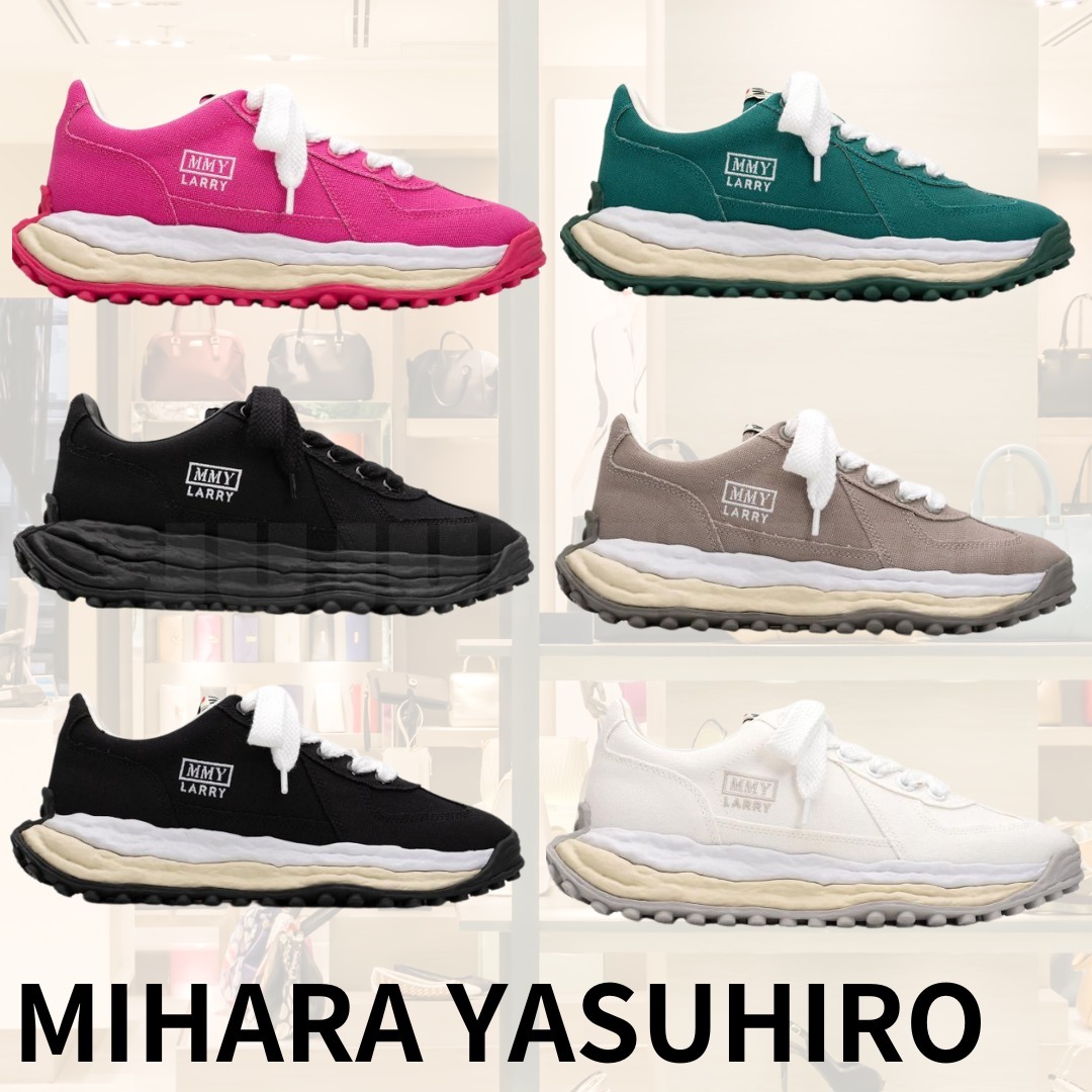 【MIHARA YASUHIRO】LARRY OG Sole Canvas スニーカー 男女兼用