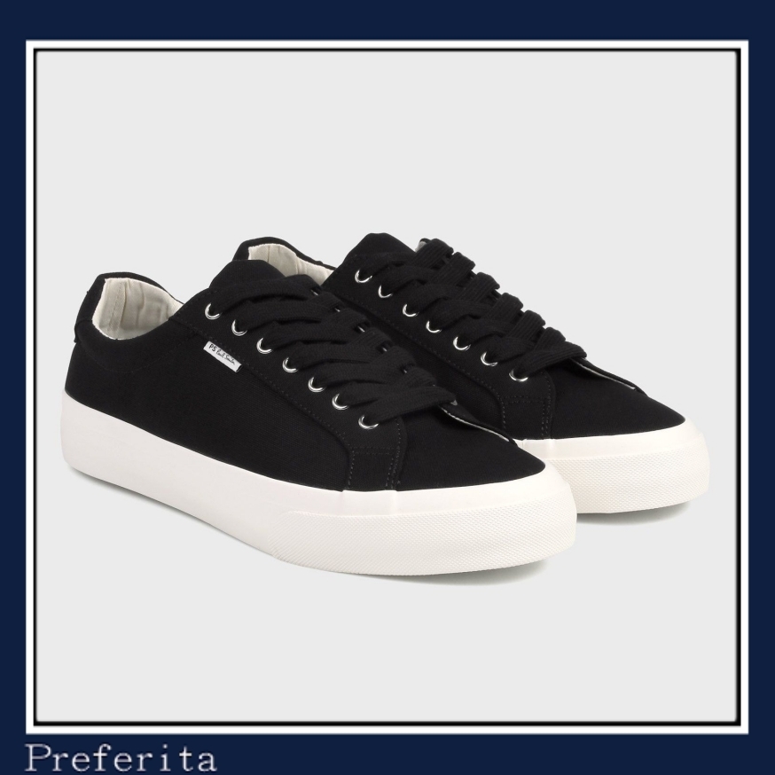 【Paul Smith】\"Amos\" キャンバス スニーカー コットン ロゴ