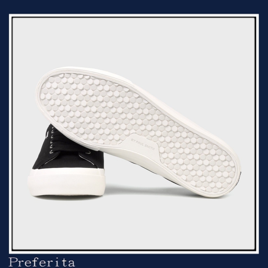 【Paul Smith】\"Amos\" キャンバス スニーカー コットン ロゴ