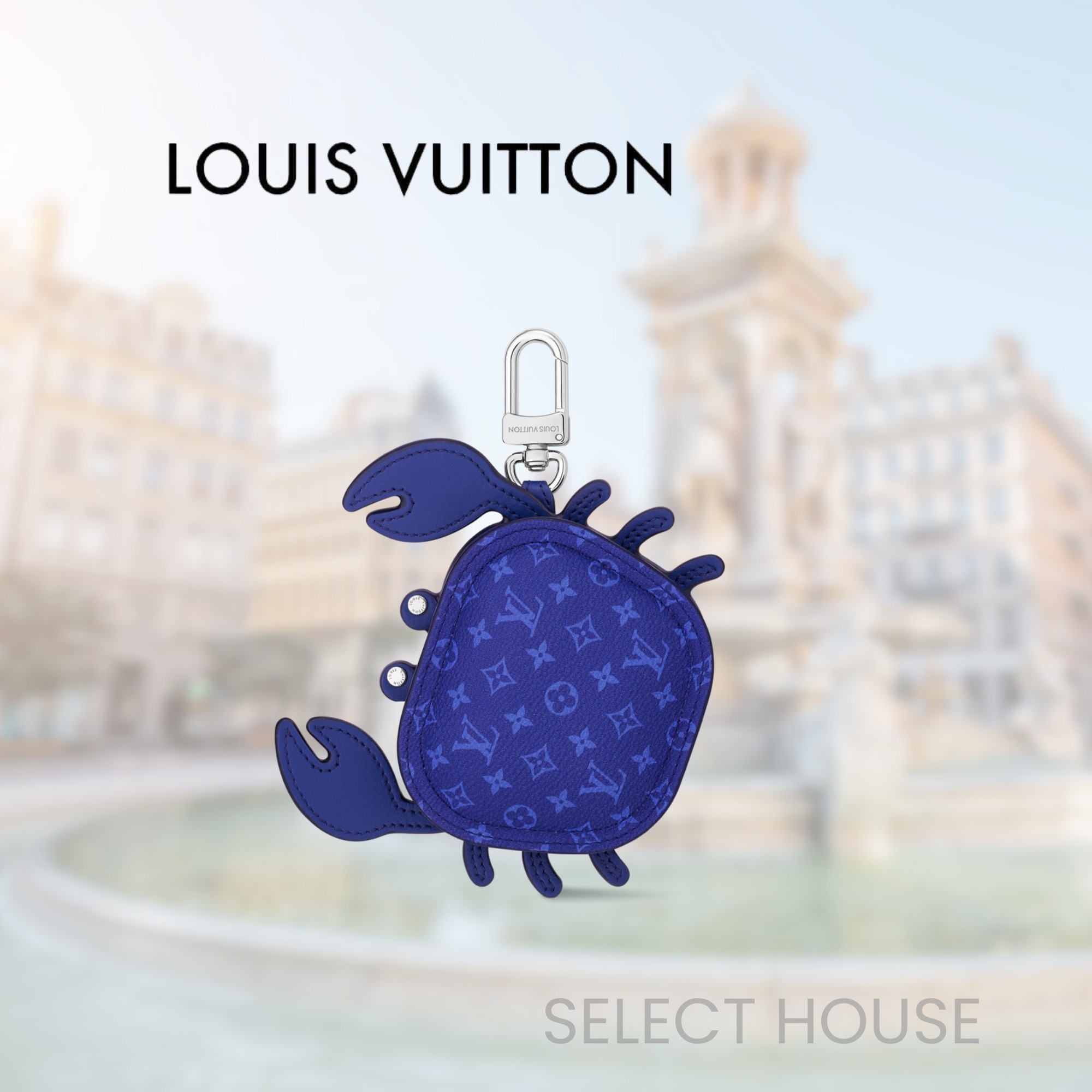 ルイ ヴィトン バッグチャームLV クラブ アンディゴブルー