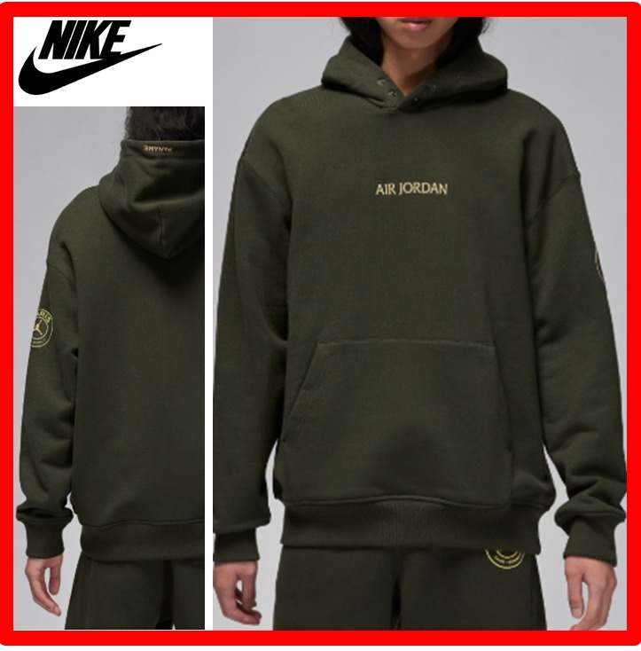 ★人気★【NIKE x PSG】★WORDMARK FLEECE PULLOVER フーデ.ィ★