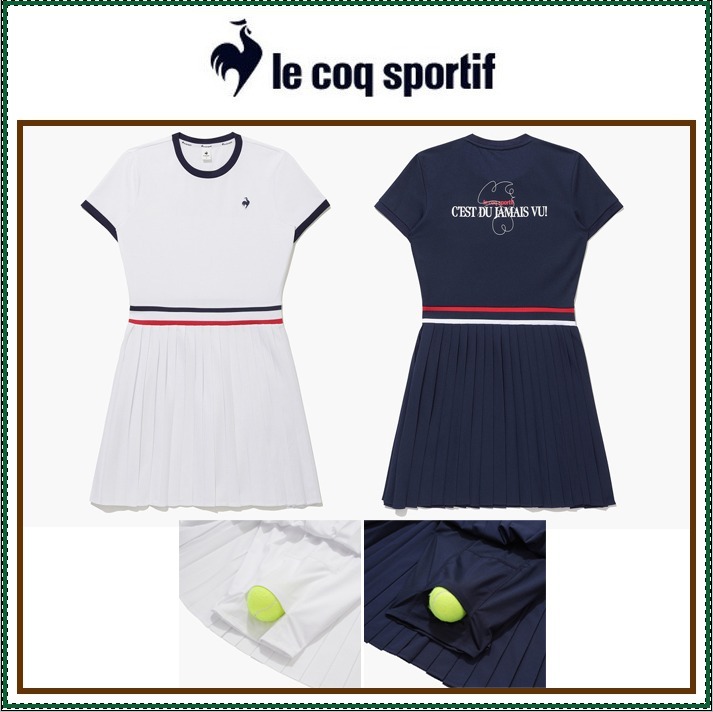 【Le coq sportif】Woven Hybrid PK Round Neck One Piece