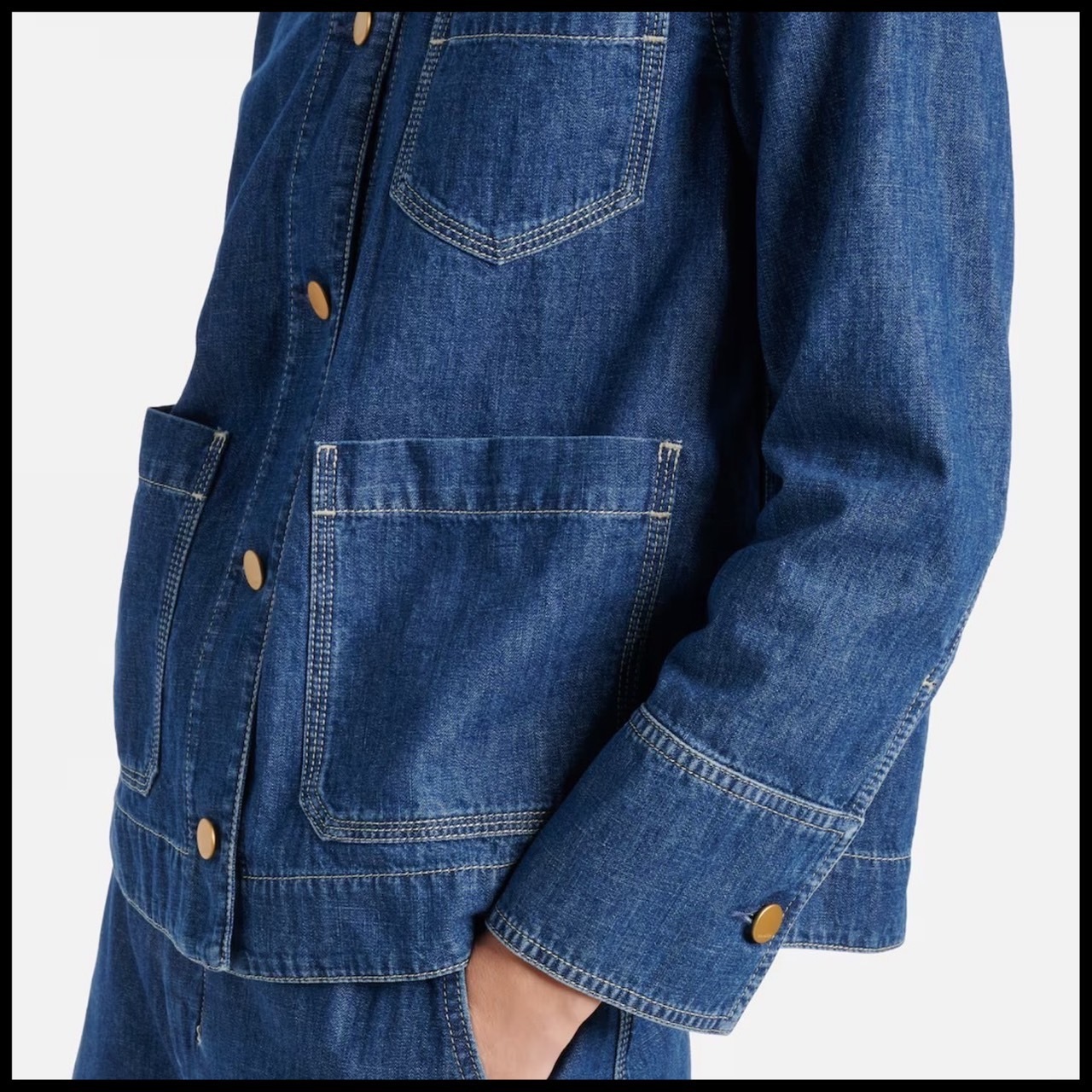 【S Max Mara】[ジュリエッタ] ピュア コットンデニムジャケット ジュリエッタ] ピュア コットン デニム ジャケット, cornflower