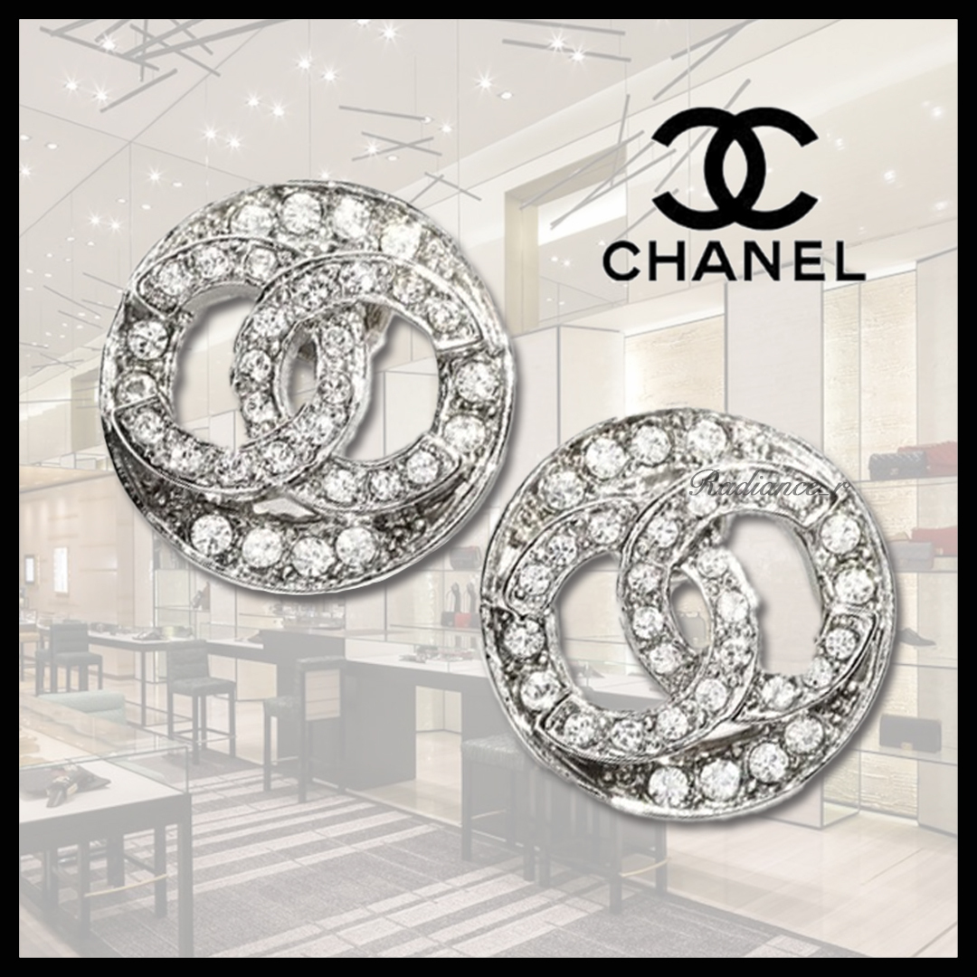 【クリスタルが輝く★】CHANEL 25P ピアス