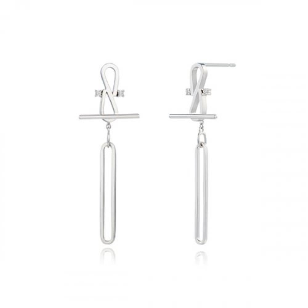 ◆STONEHENgE◆ S Link Silver Earrings N0083