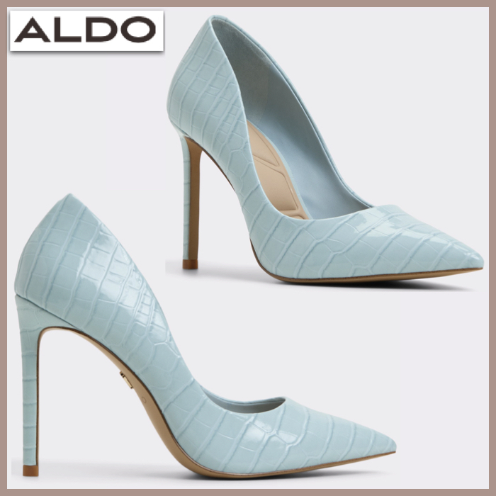 【ALDO】上品・セクシー★クロコ型押し★ヒールパンプス★ 9.5cm