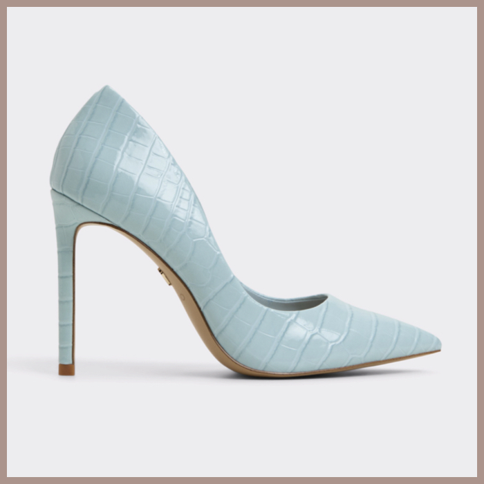 【ALDO】上品・セクシー★クロコ型押し★ヒールパンプス★ 9.5cm
