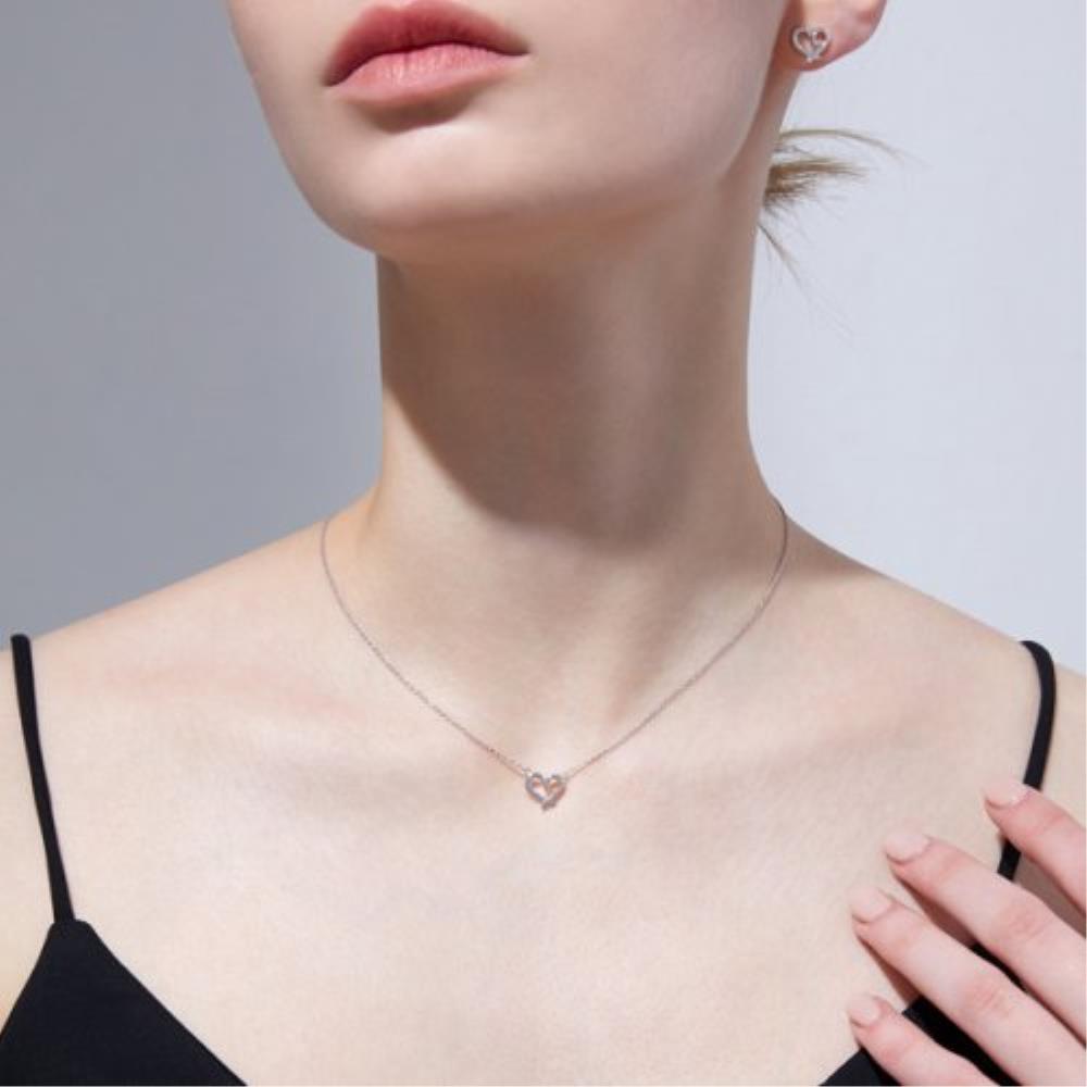 ◆STONEHENgE◆ silver heart necklace SC1636