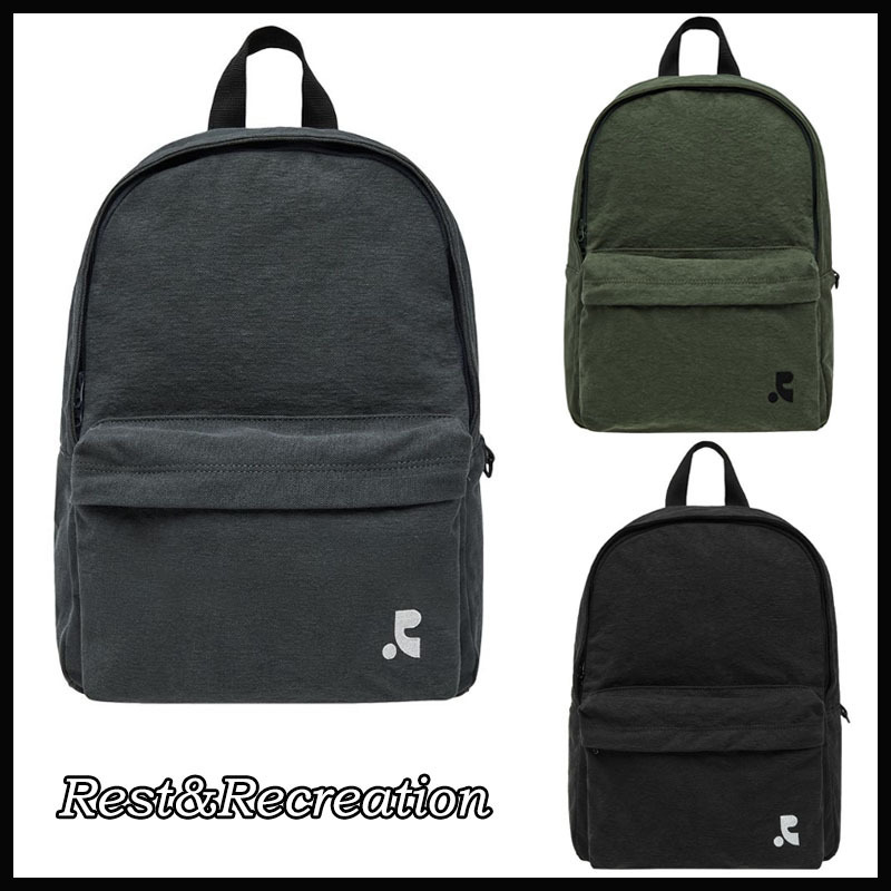 【REST&RECREATION】WASHED COTTON BACKPACK