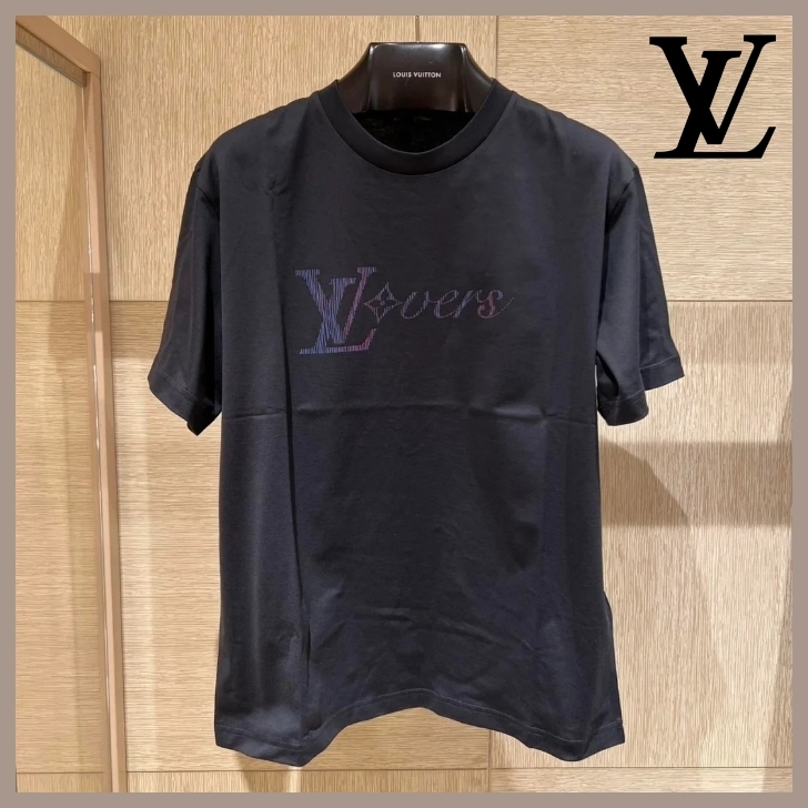 《LVロゴ》Louis Vuitton イリディセント LV バーズ 半袖Tシャツ