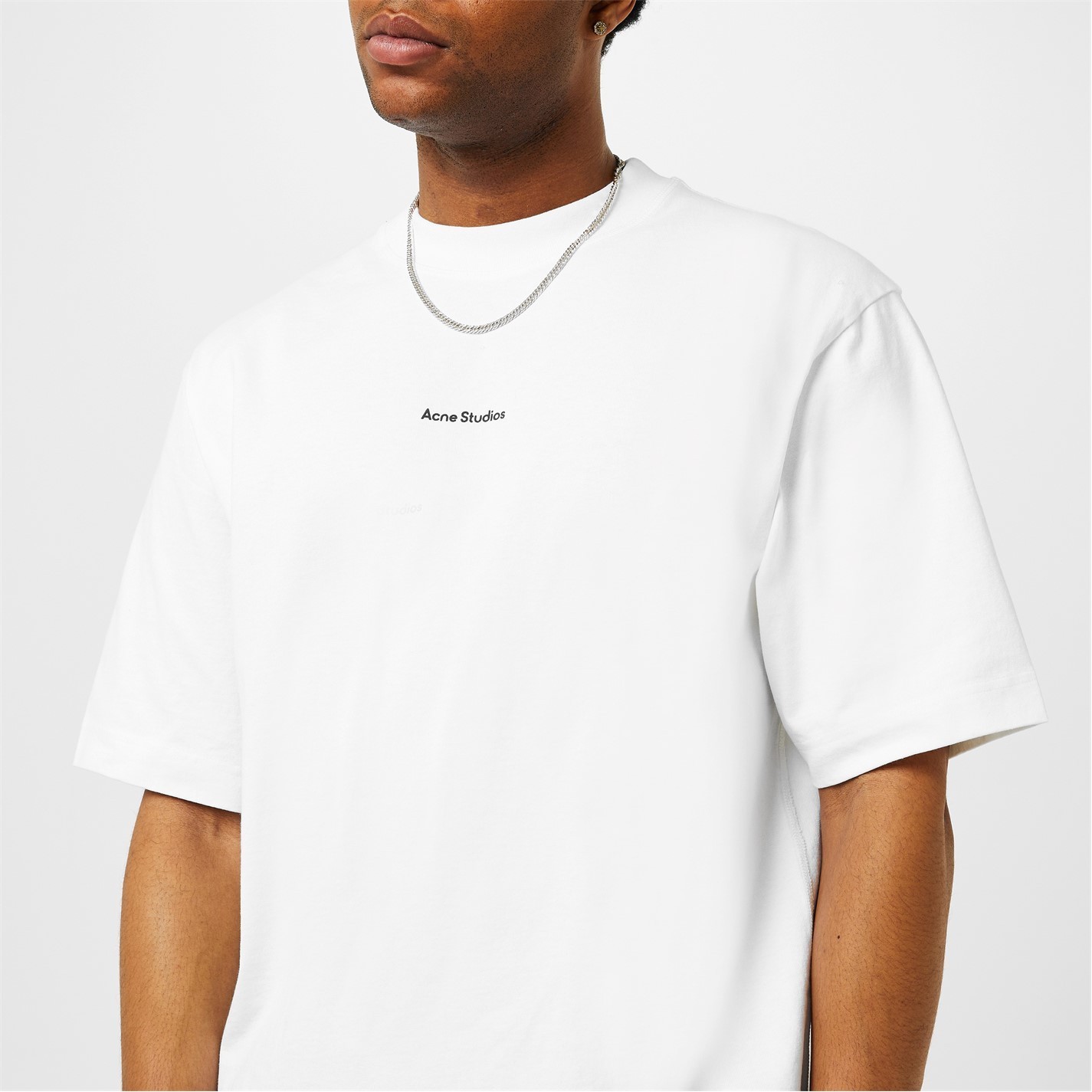 ☆送料・関税込み☆【Acne Studios】ロゴ コットン Tシャツ