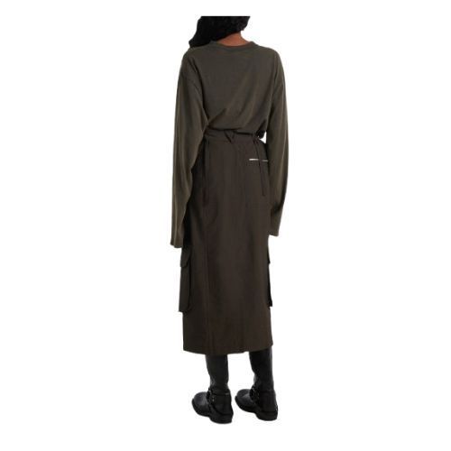 【Acne Studios】ロゴ入りコットンブレンドミディスカート Acne Studios】ロゴ入りコットンブレンドミディスカート スカート