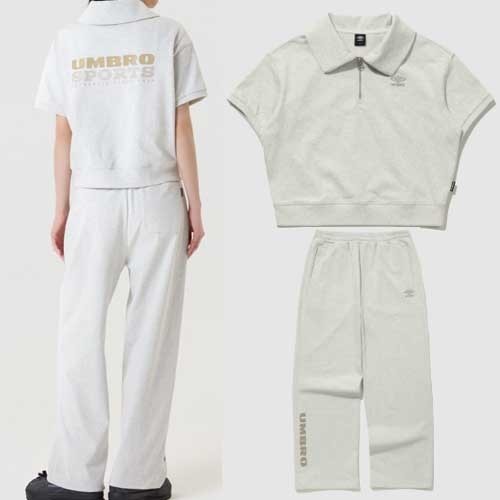 【UMBRO】 W's S/S Collar Sweatshirt & 2Way Pants R5607