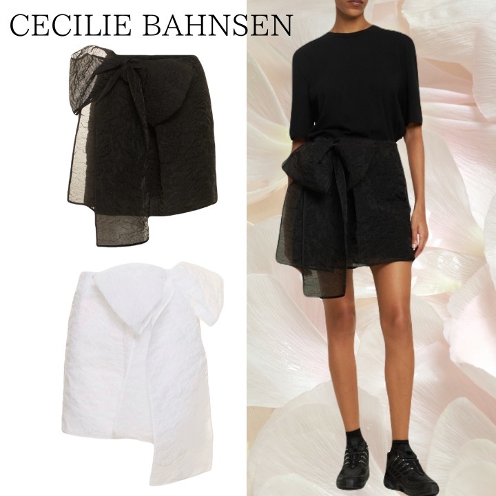 ★CECILIE BAHNSEN★ジジ・マトラッセ リボンミニスカート