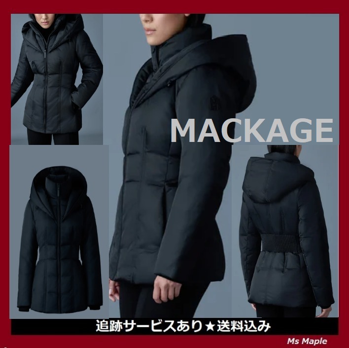 撥水性と耐水性★【Mackage】ALANA Tech satin down jacket