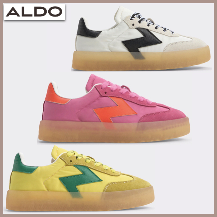 【ALDO】レトロ★ お洒落なバイカラー ★ ロートップスニーカー