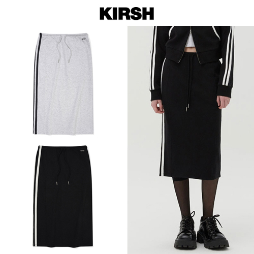 ★2025SS新作★KIRSH★UNION JACK JERSEY MIDI SKIRT