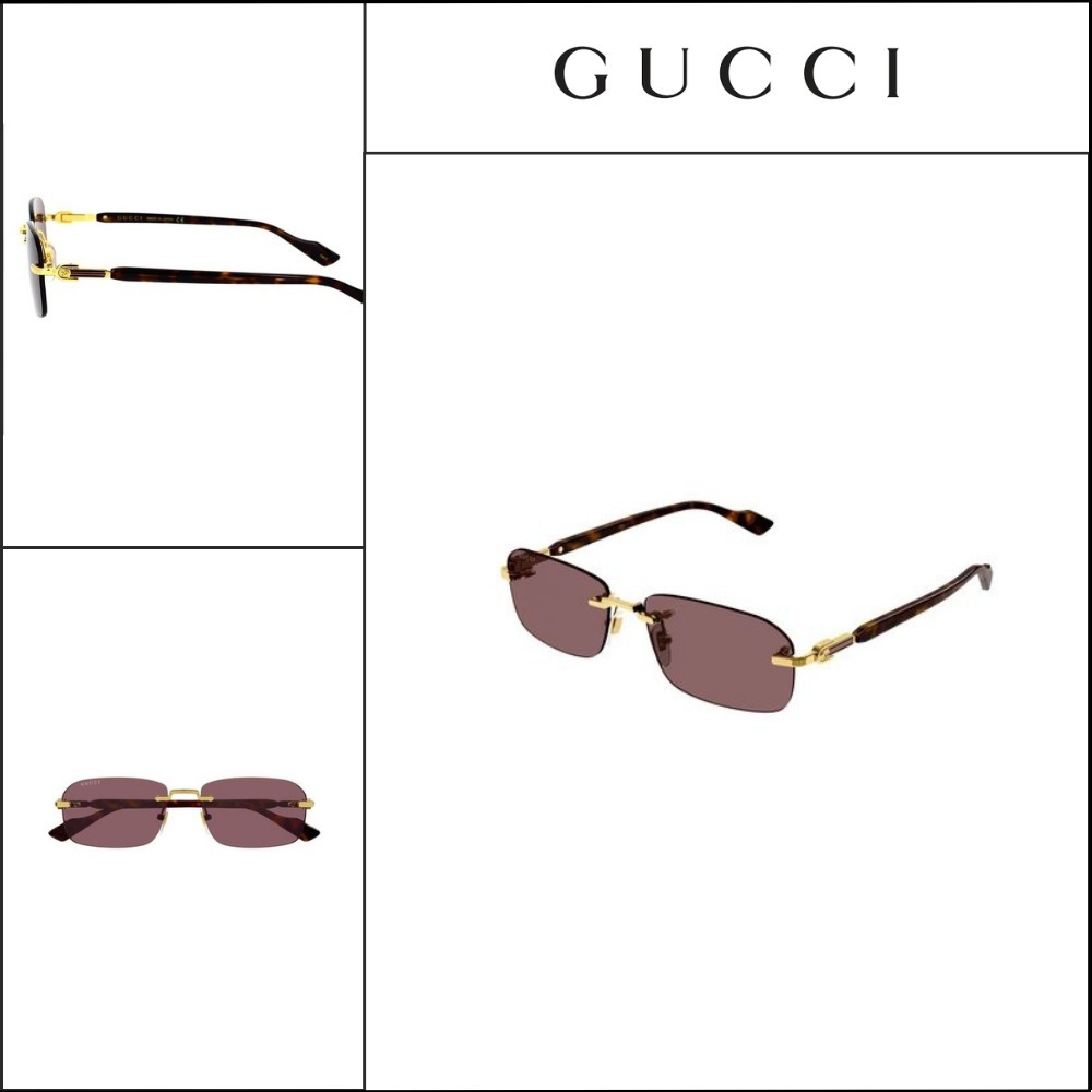 【GUCCI】GG1221S リムレス スクエア サングラス 002