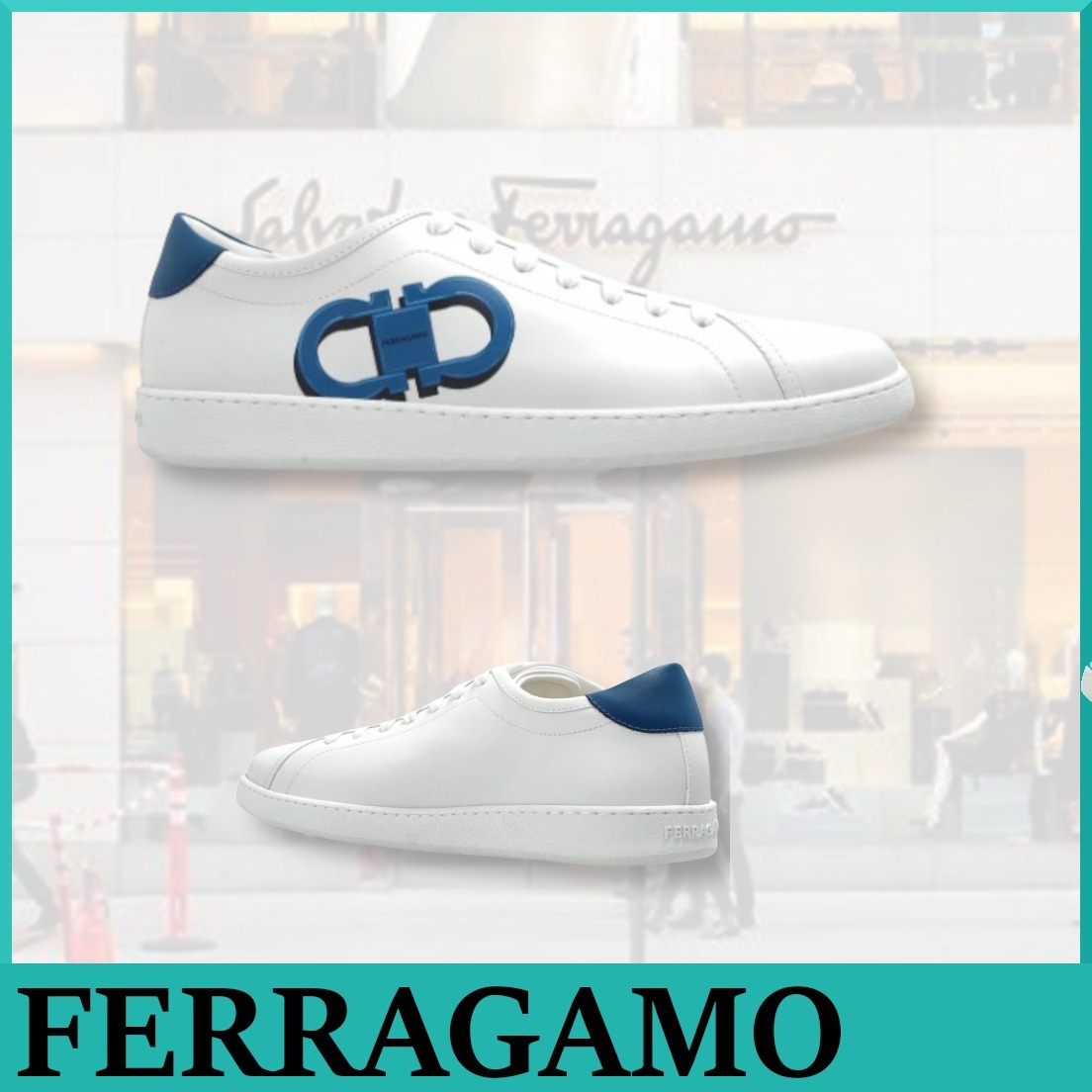 Ferragamo★ブランディ 1 ガンチーニ プリント スニーカー