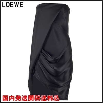 国内発 LOEWE アシンメトリードレープビスチェドレス