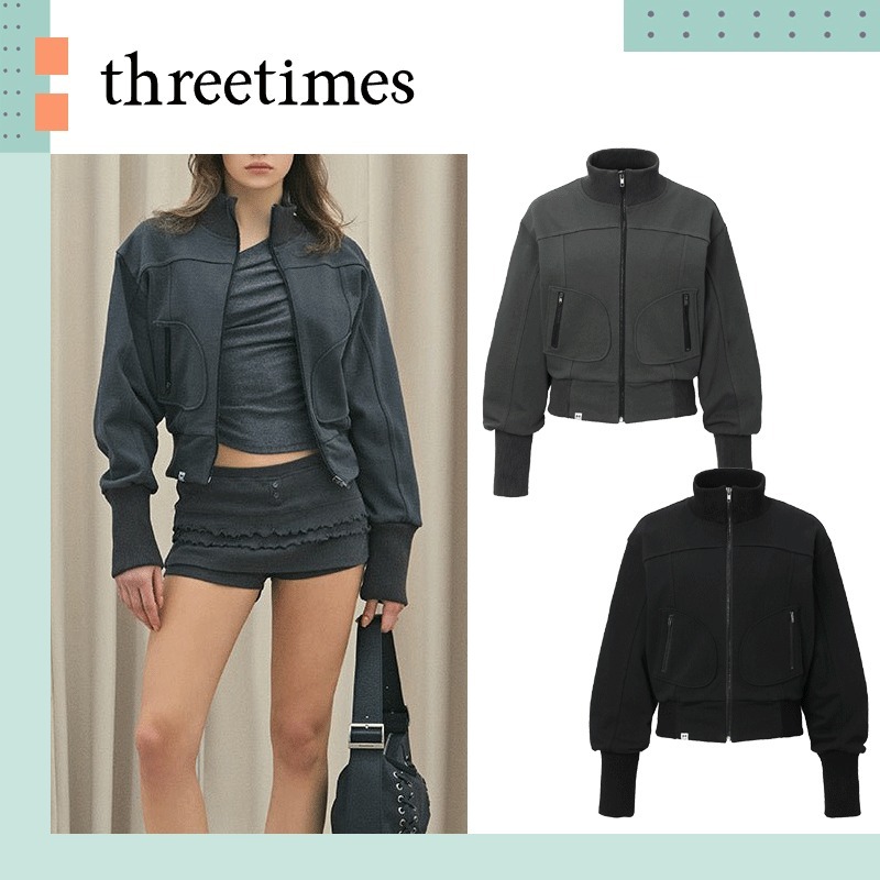 threetimes ♥ Lauren zip-up jacket /追跡付