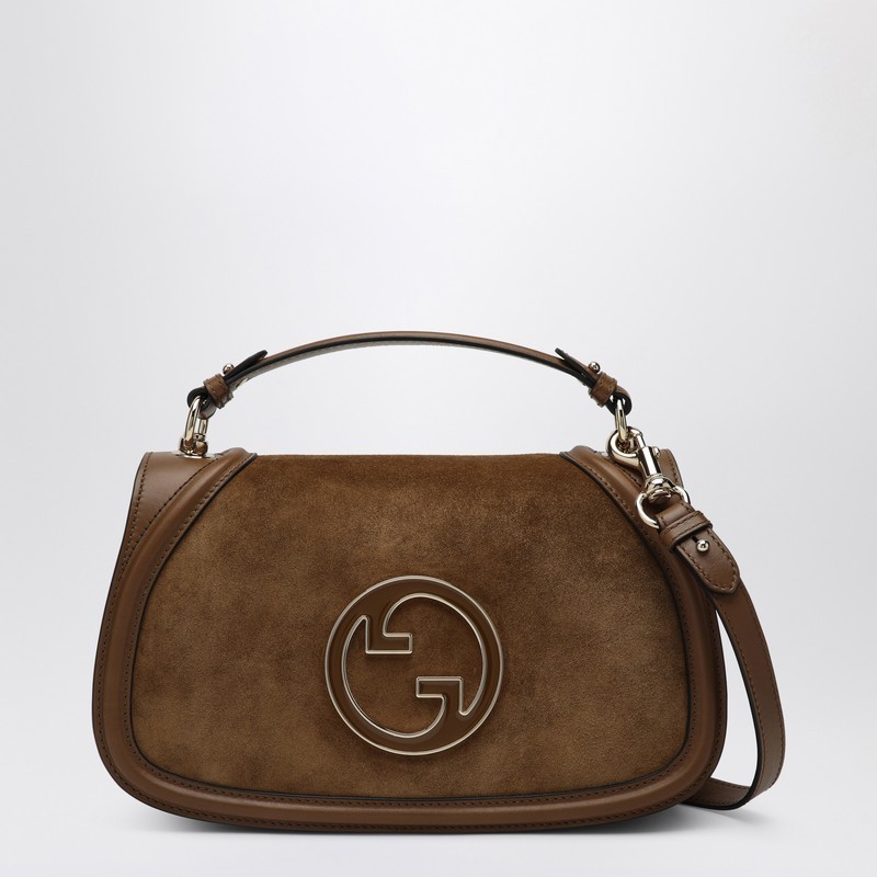 バッグ・カバンその他 GUCCI Mini Blondie brown shoulder bag in suede